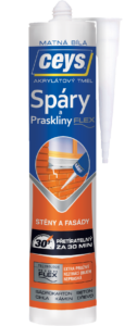 Škáry a praskliny - akrylátový tmel